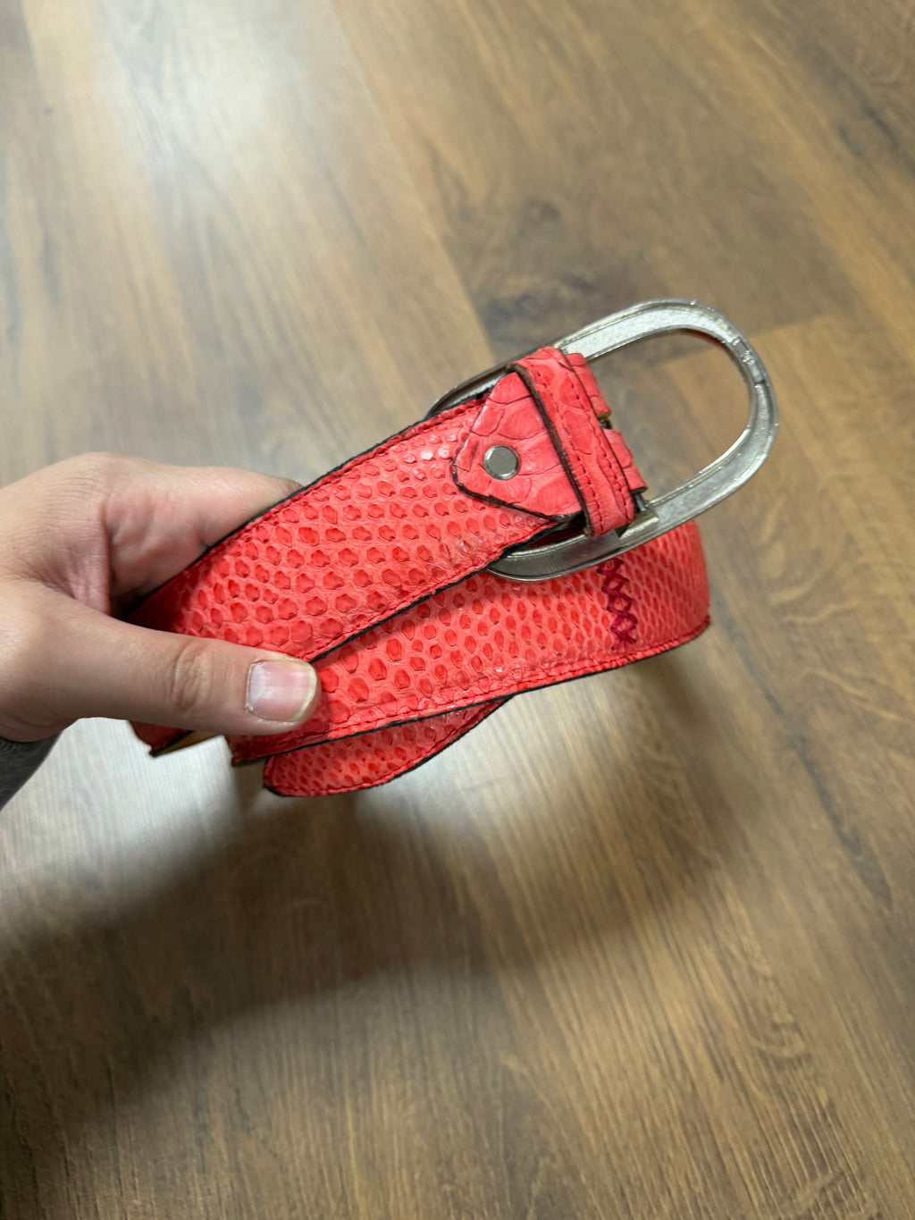 Red Python Leather Belt (29/41)