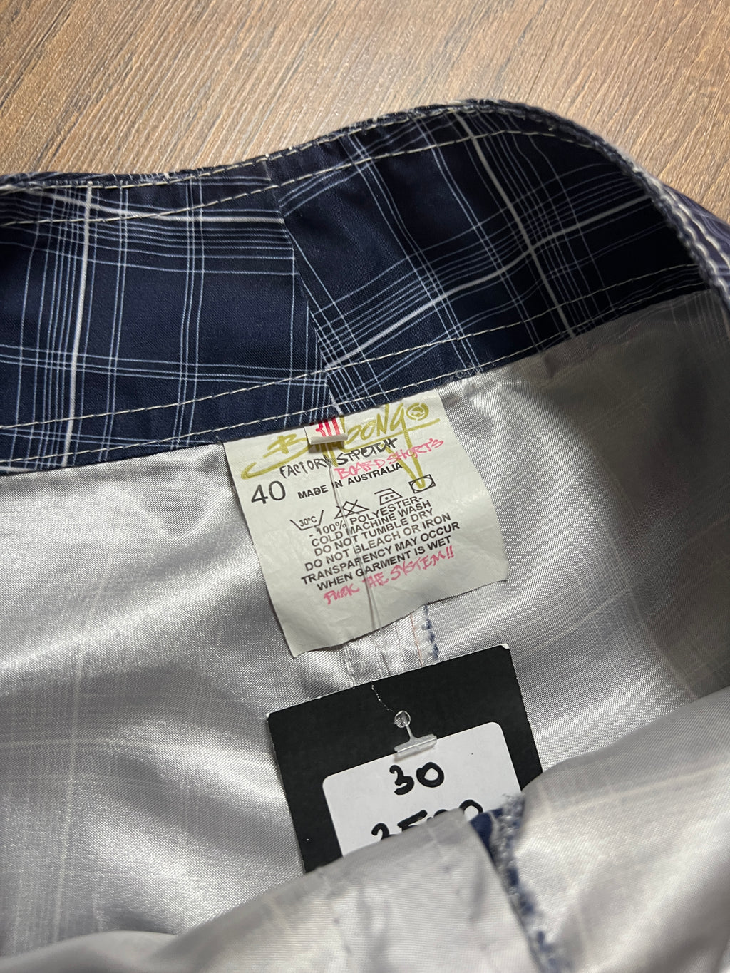 Billabong Plaid Boardshorts (30)