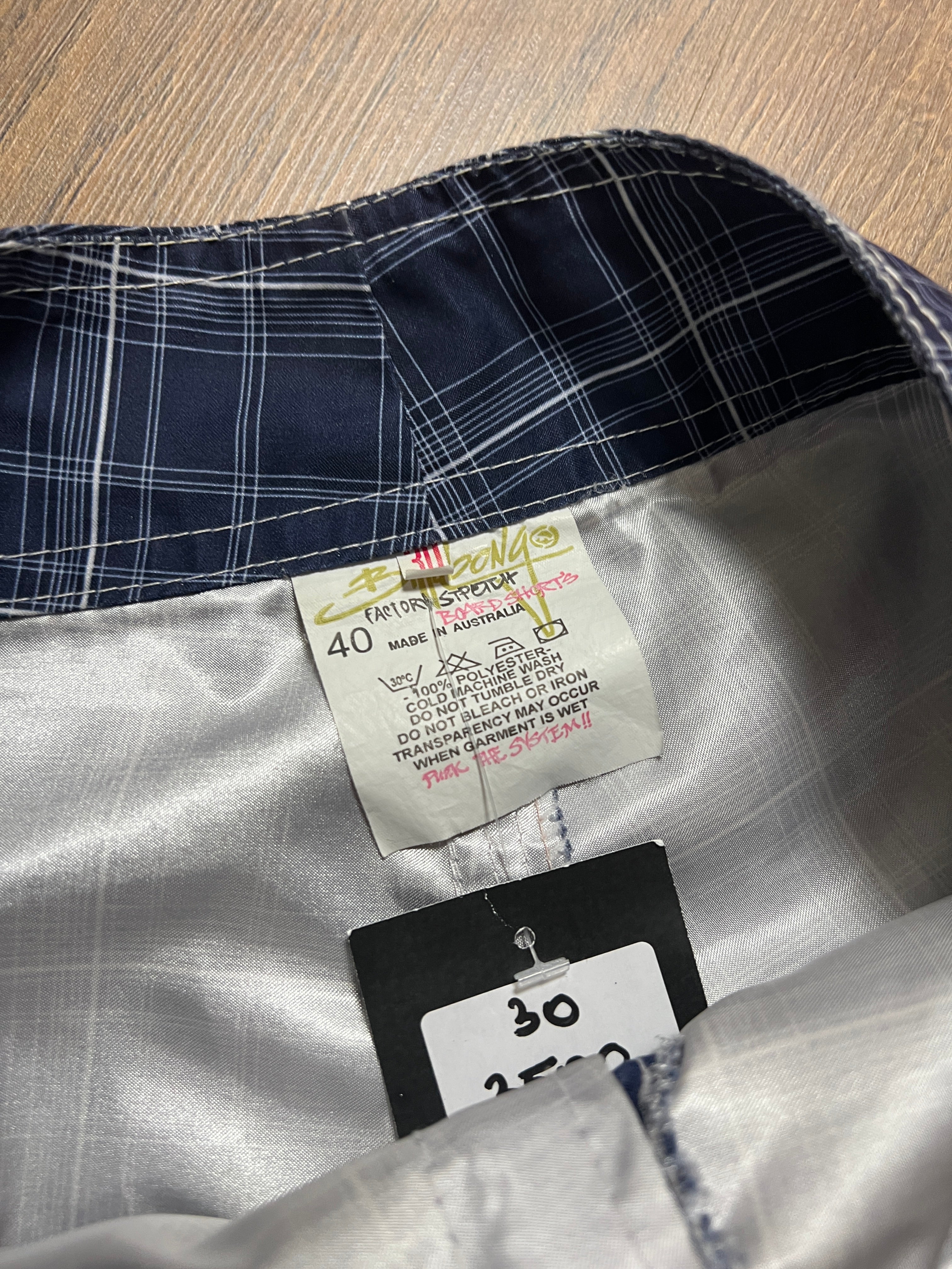 Billabong Plaid Boardshorts (30)