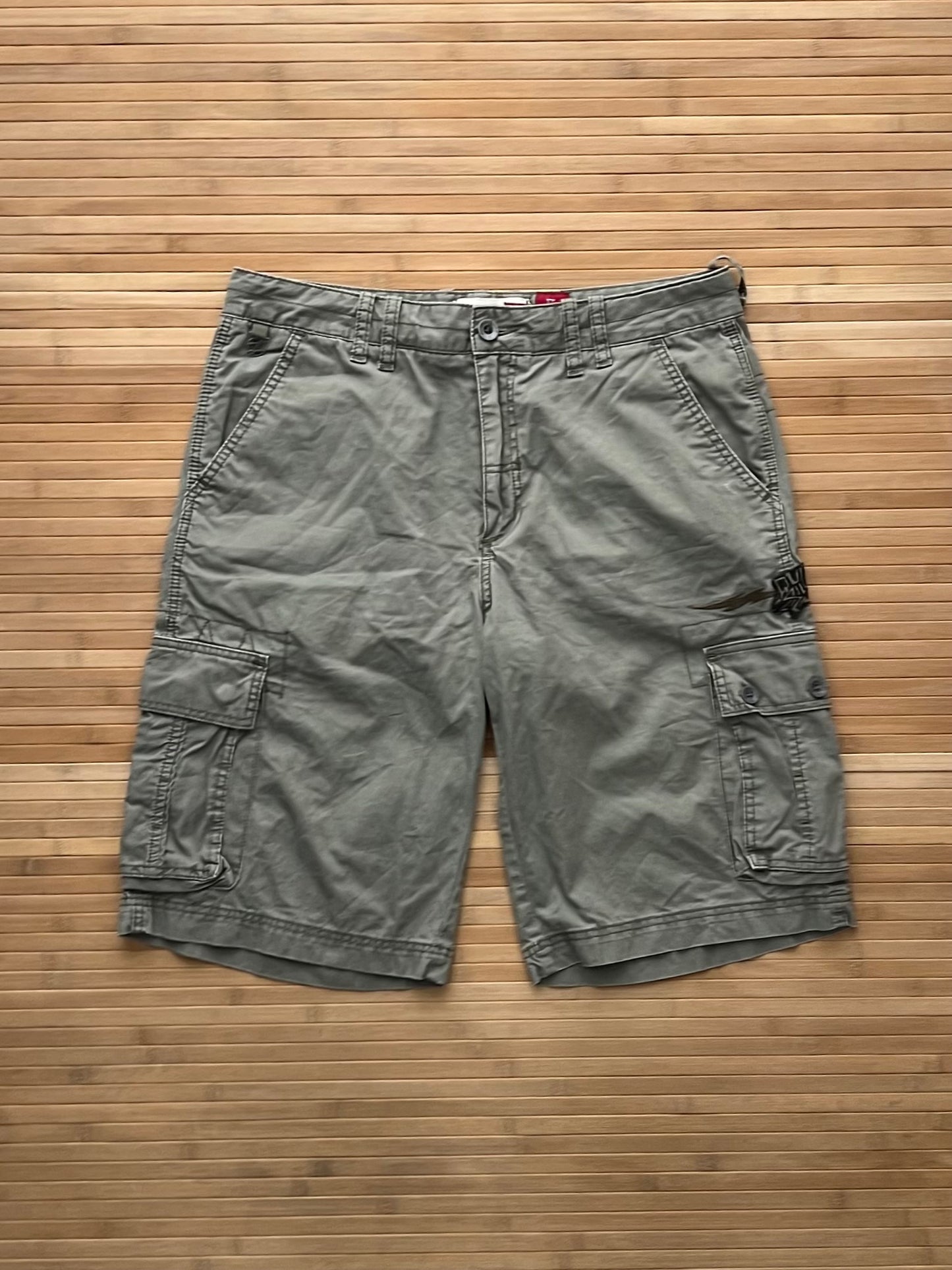 Quick Silver Green Cargo Shorts (34)