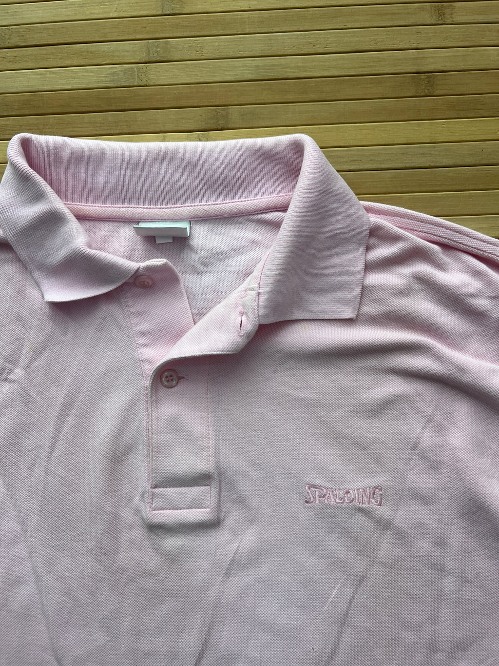 Spalding Pink Polo Long Sleeve (XL)