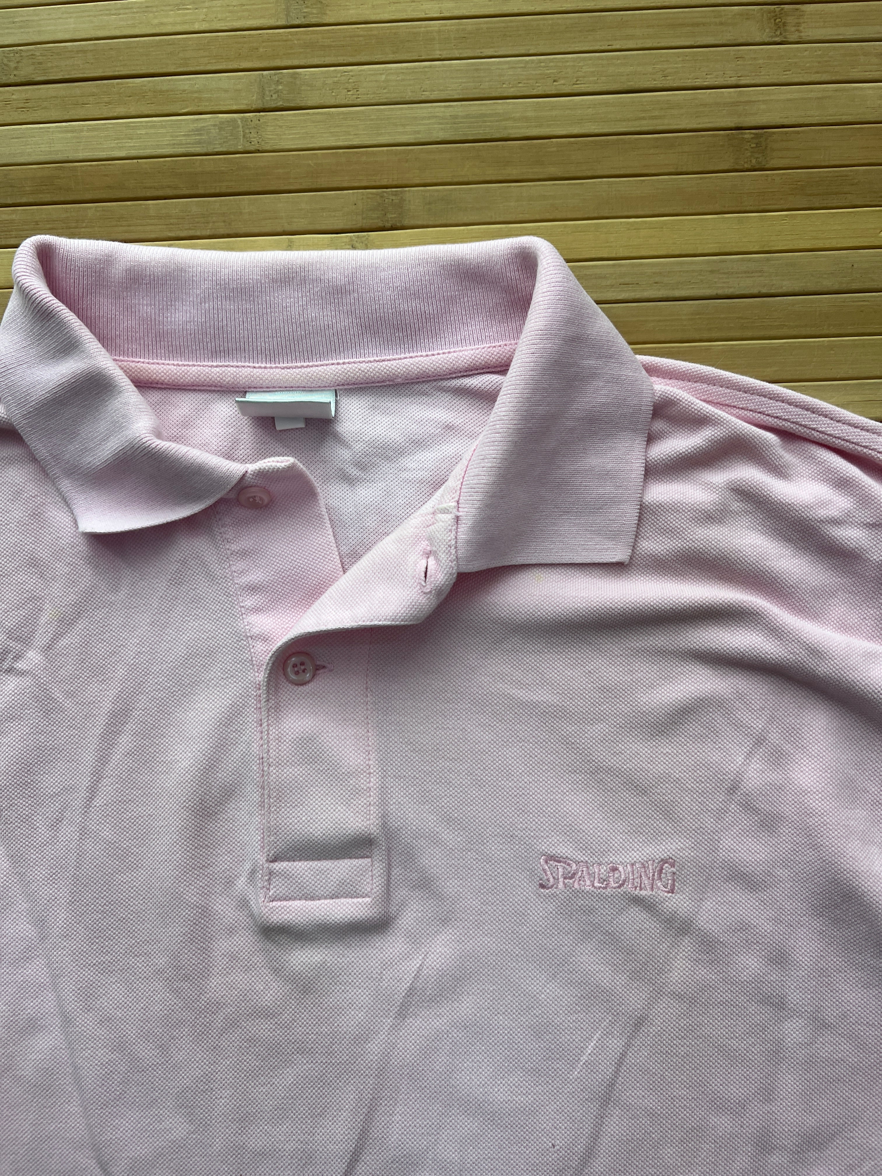 Spalding Pink Polo Long Sleeve (XL)