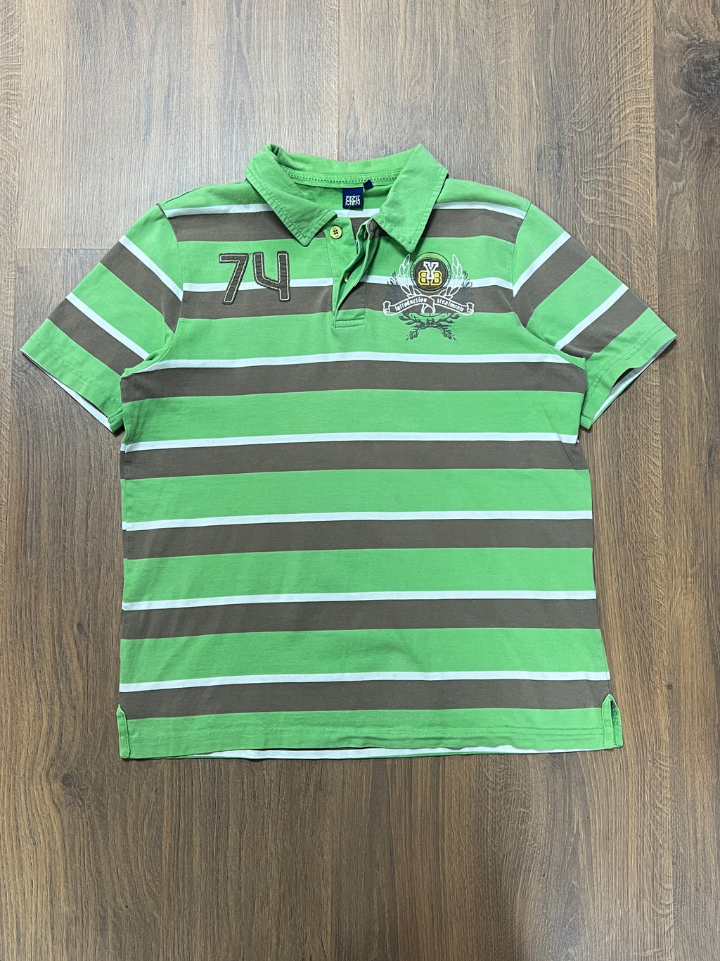 74 Striped Polo (L)
