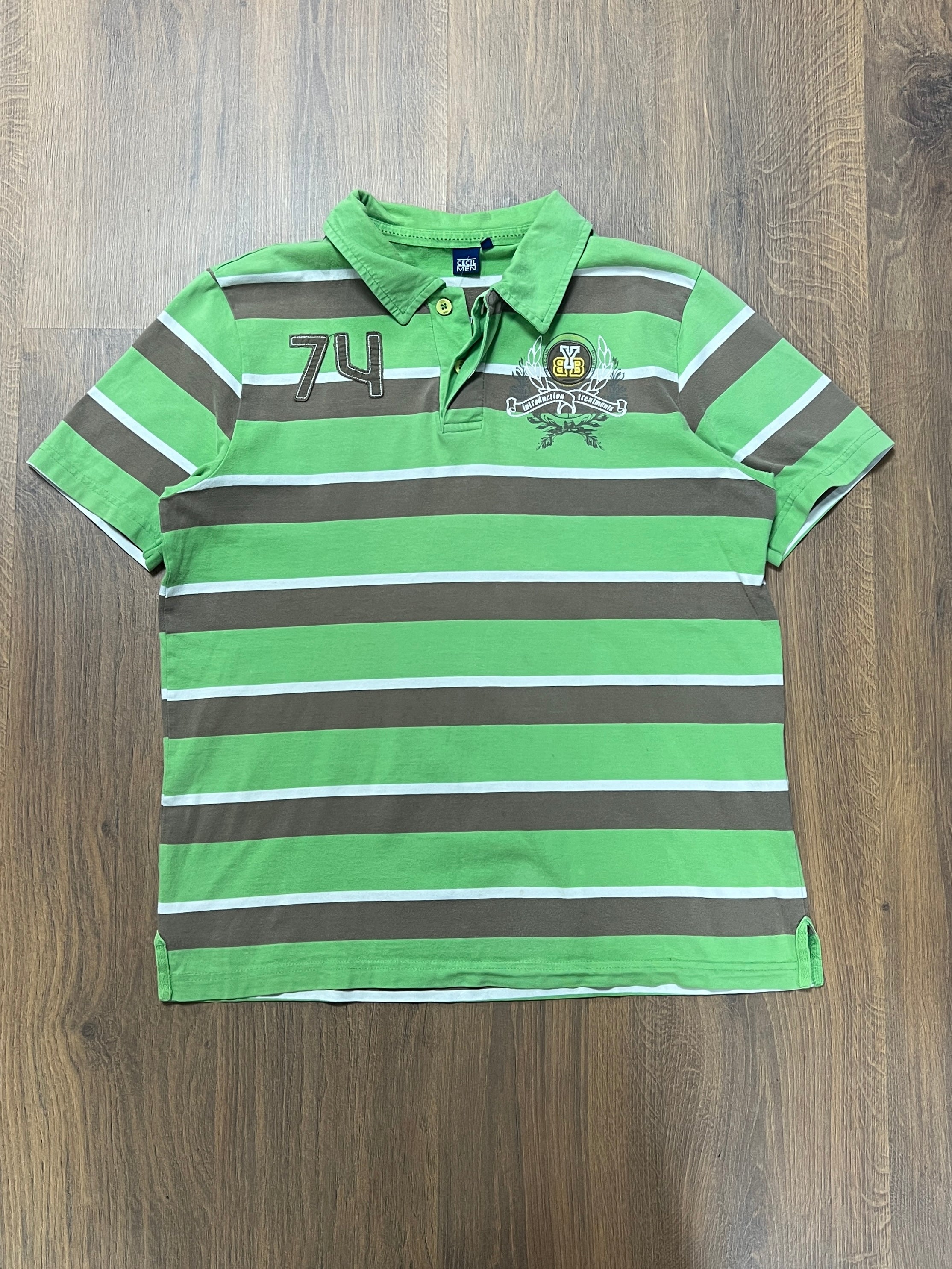 74 Striped Polo (L)