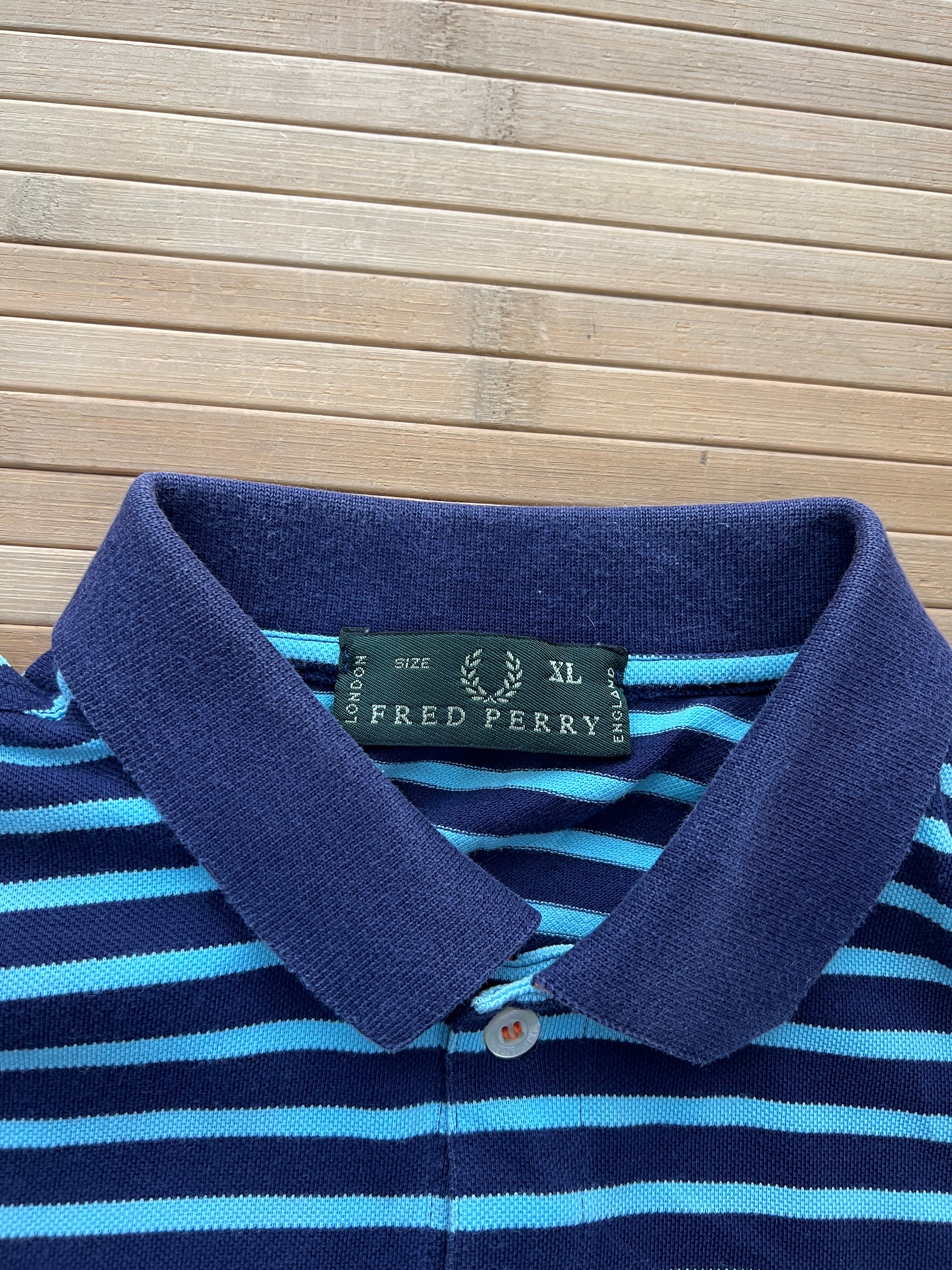 Fred Perry Striped polo Shirt(L)
