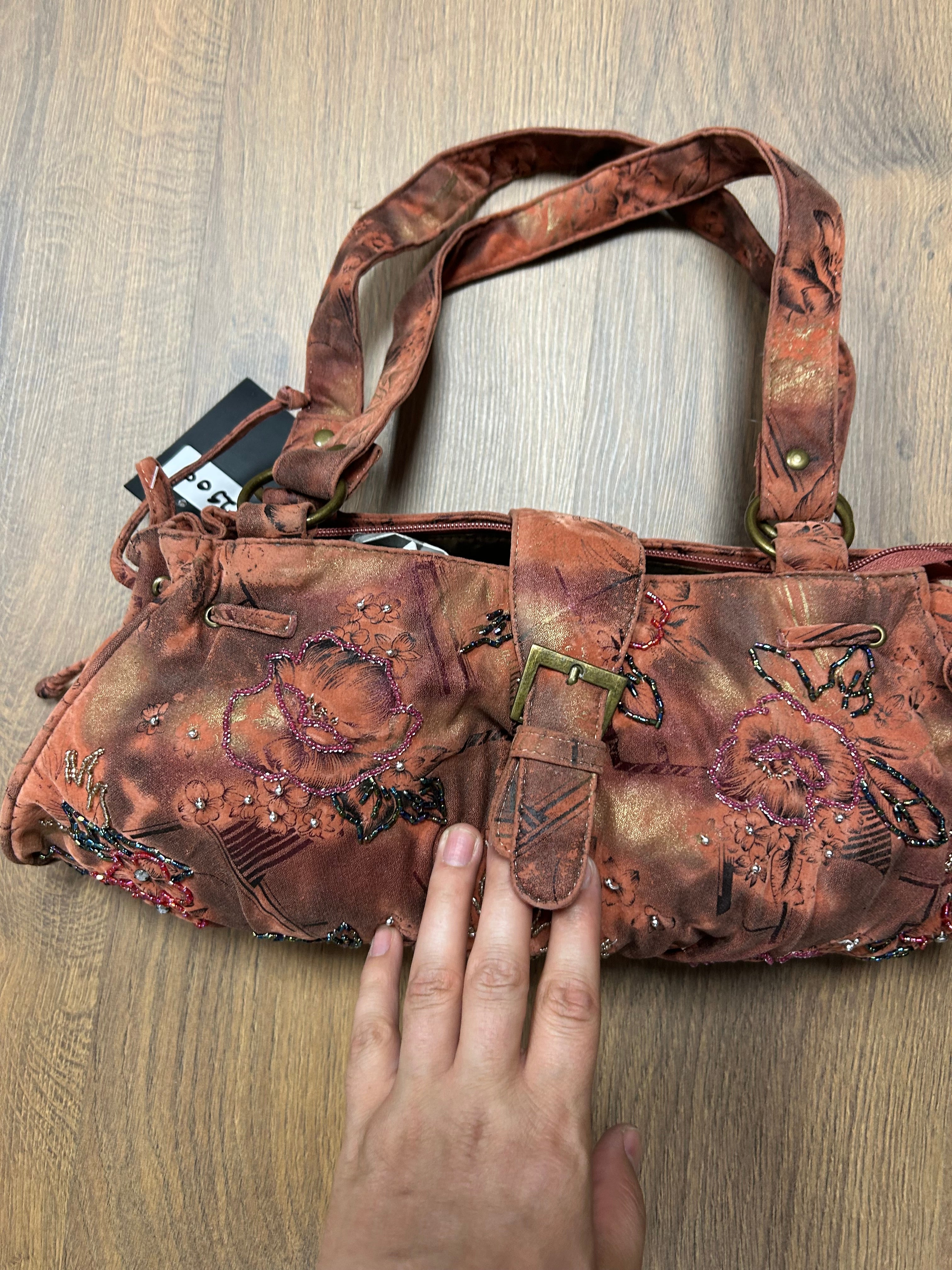 Y2K Bead Hippie Bag
