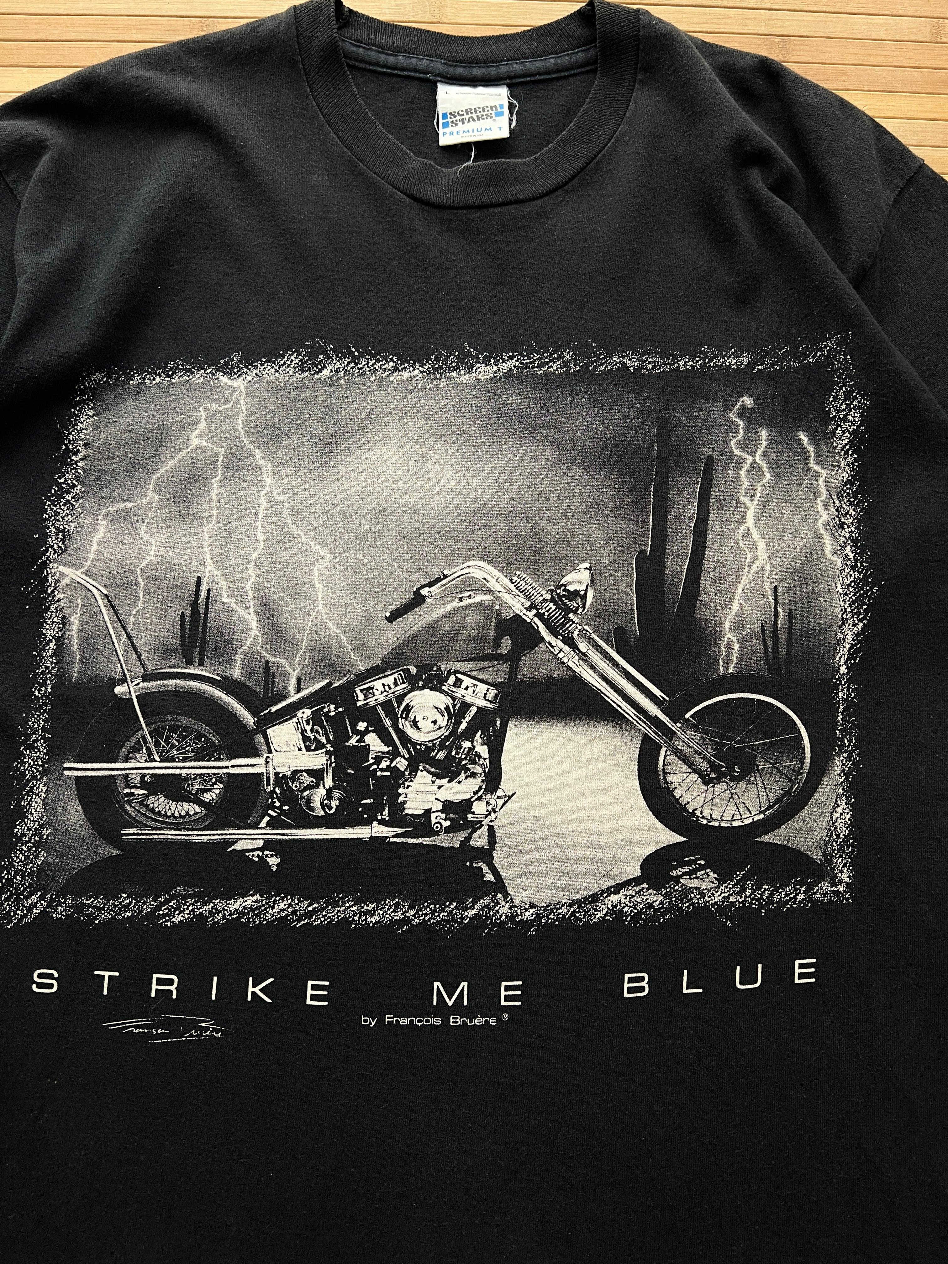 Strike Me Blue Vintage T-Shirt (L)