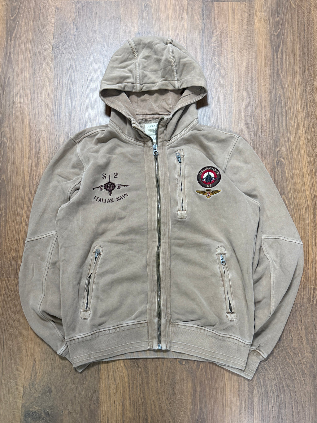Italian Navy ZipUp Hoodie (L)