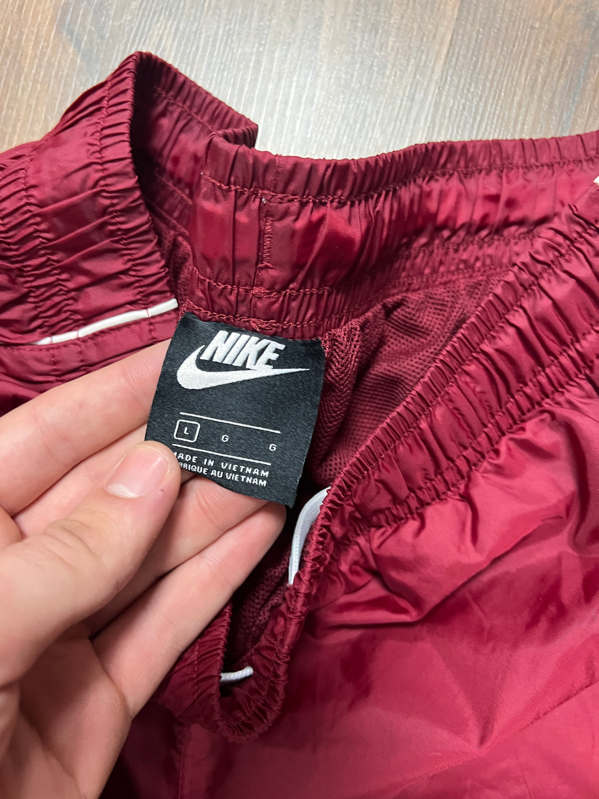 Burgundy Nike Trackpants(M/L)