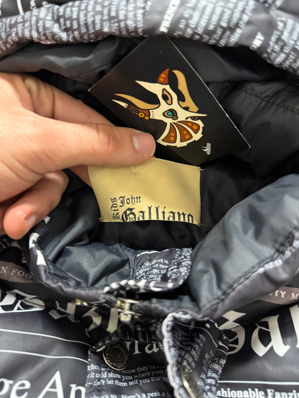 John Galliano Magazin Puffer (Xs)