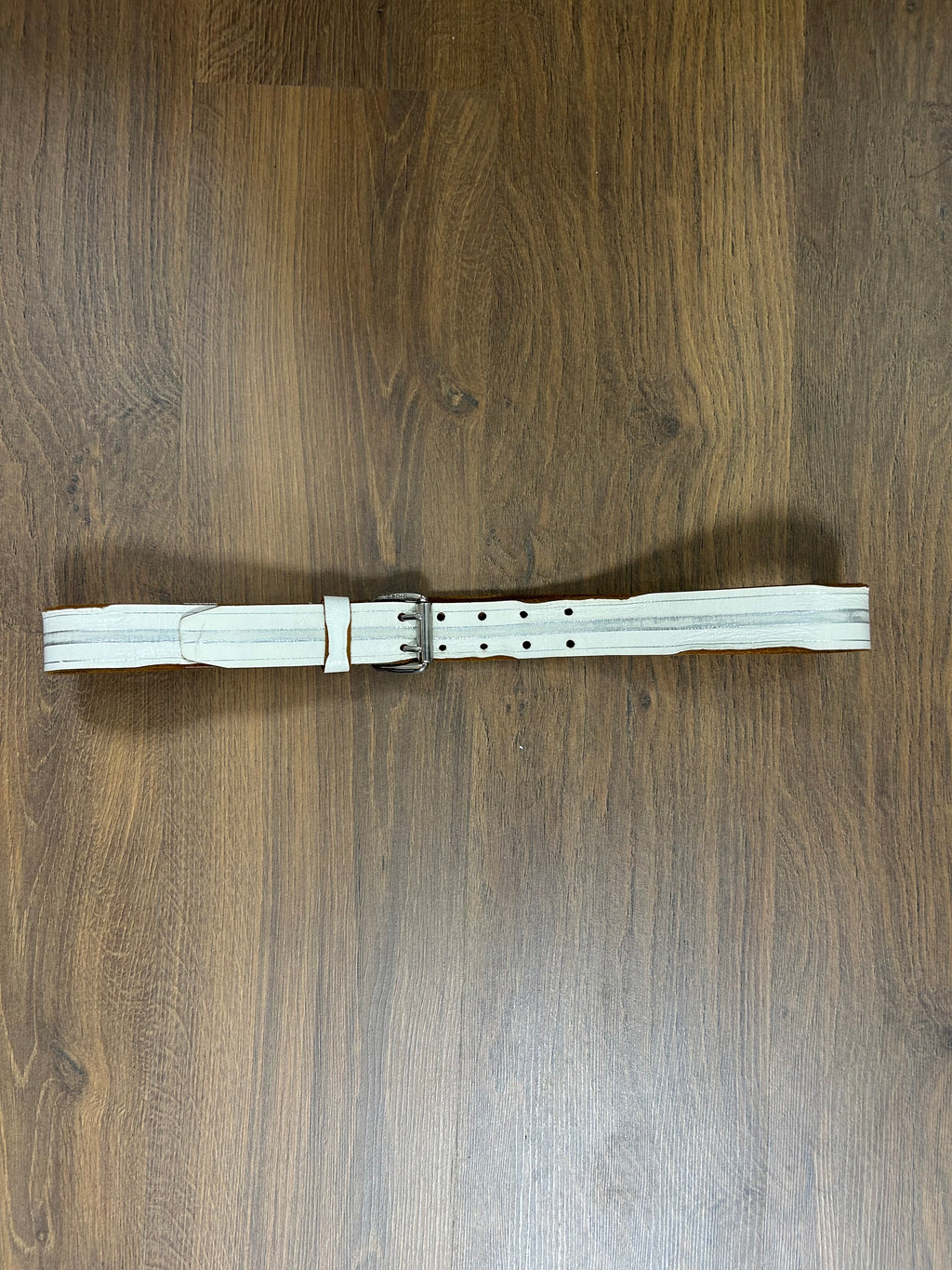 Vintage Diesel White Leather Belt (36/41)