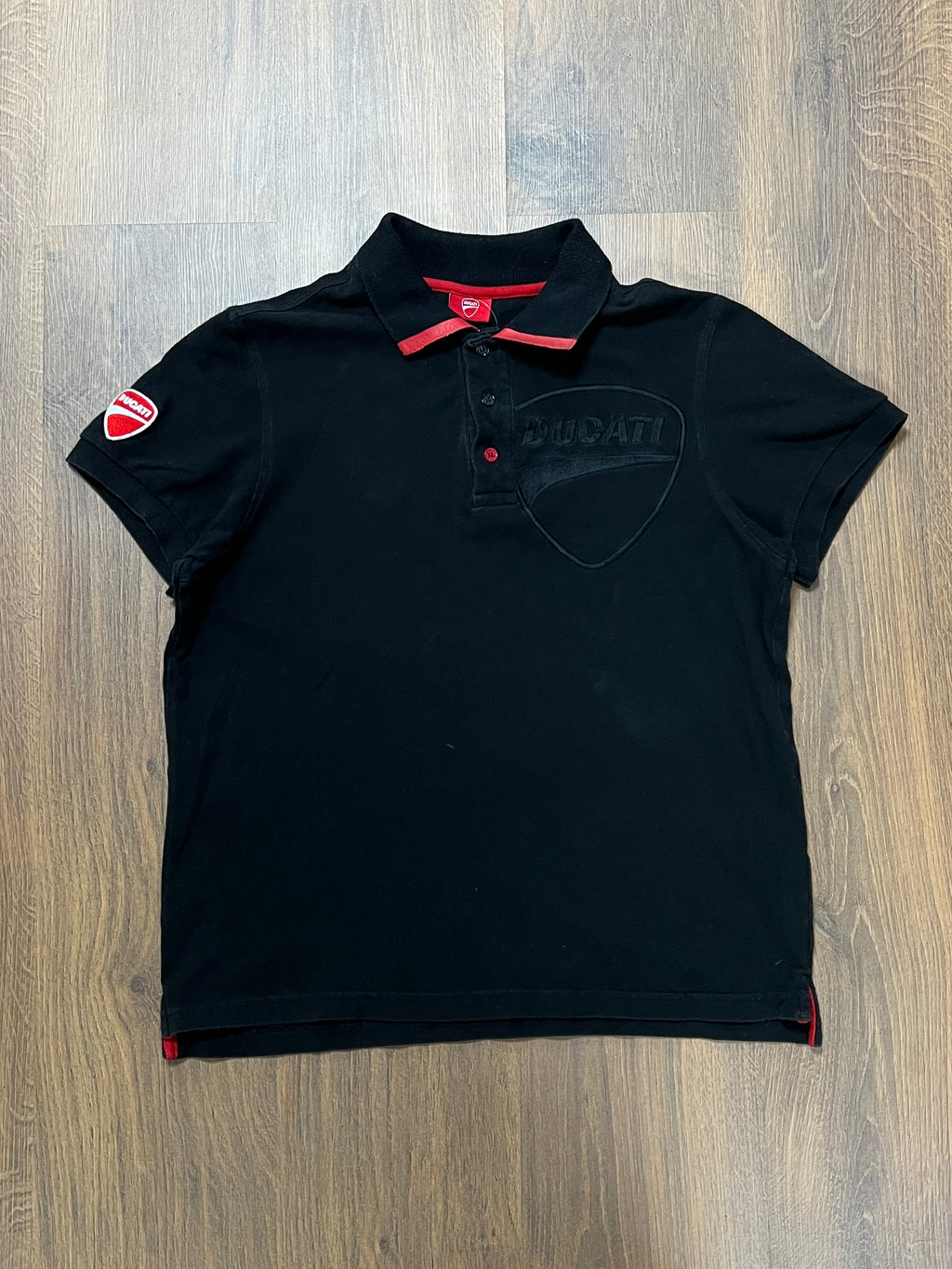 Black on black ducati Polo Tshirt (M)