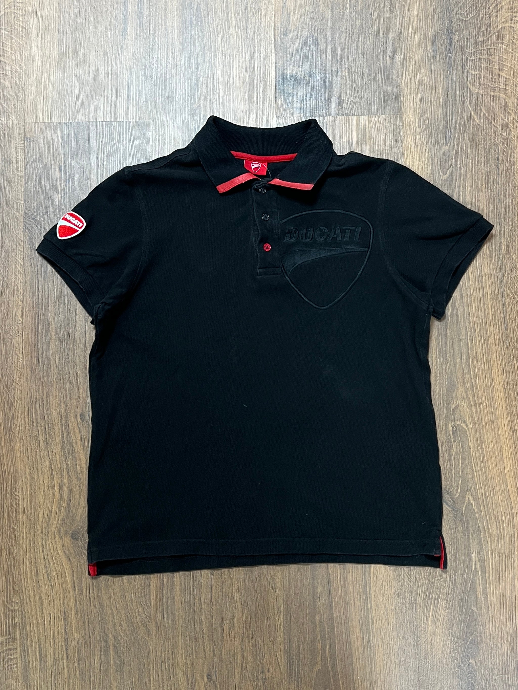 Black on black ducati Polo Tshirt (M)