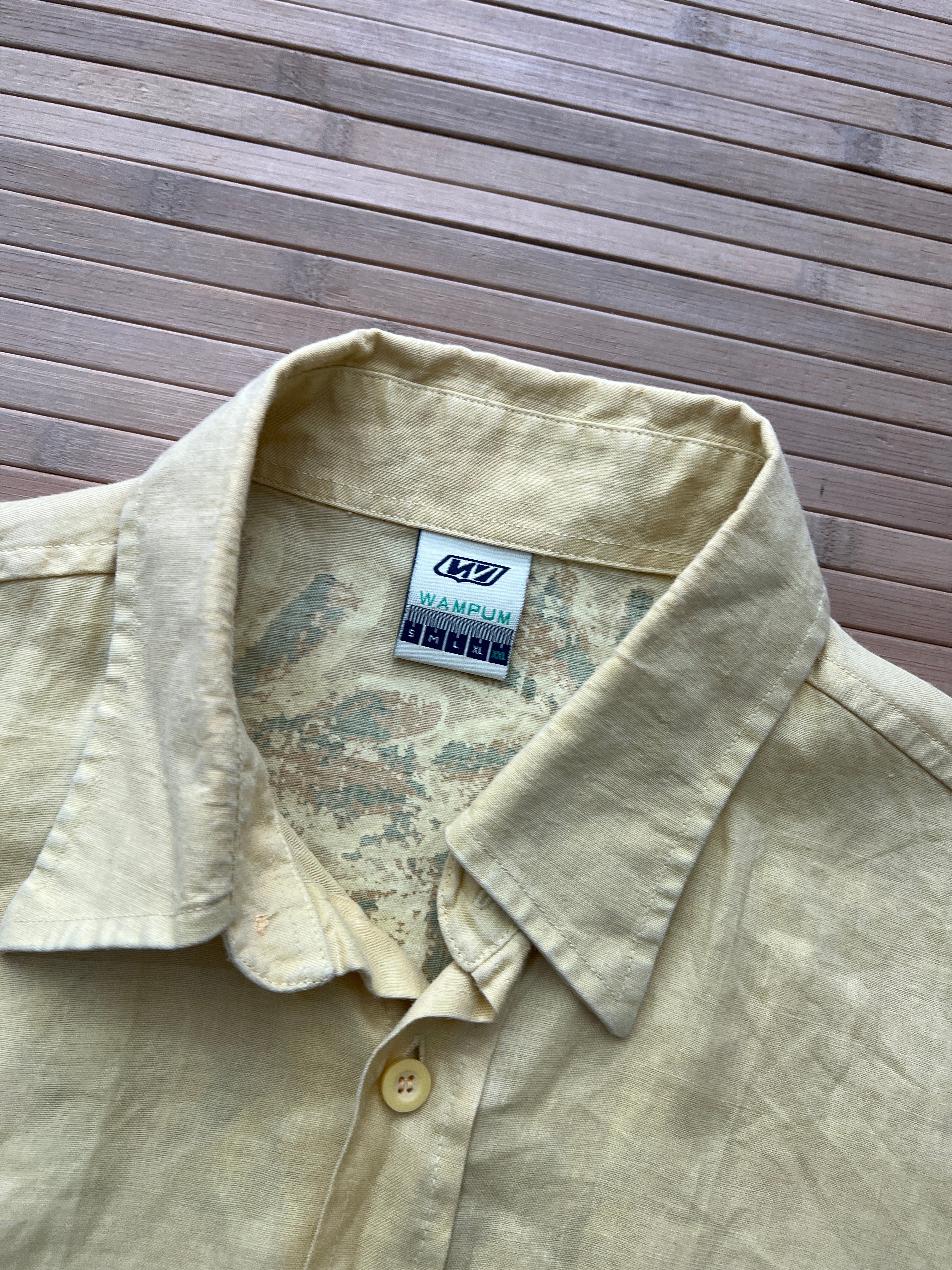 90s Hawai Linen Shirt(2XL)