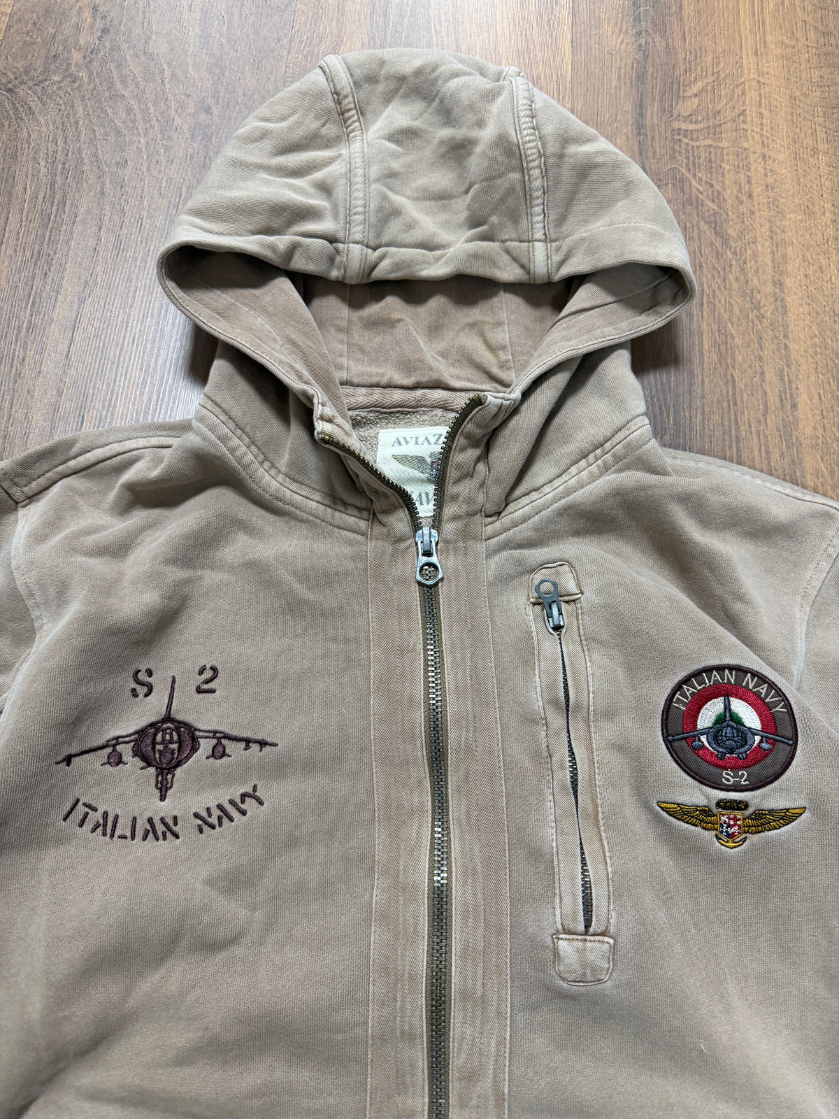 Italian Navy ZipUp Hoodie (L)