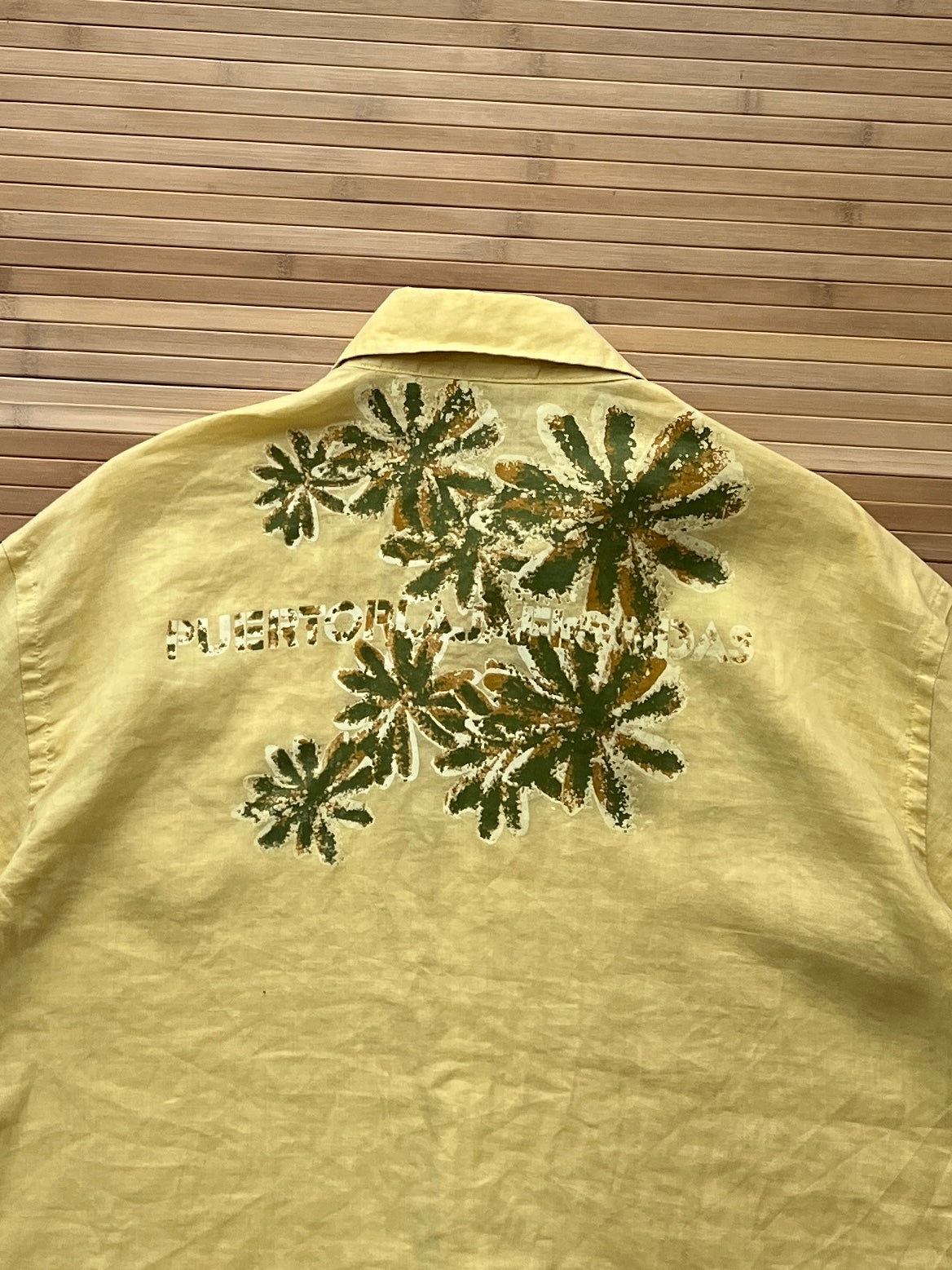 90s Hawai Linen Shirt(2XL)