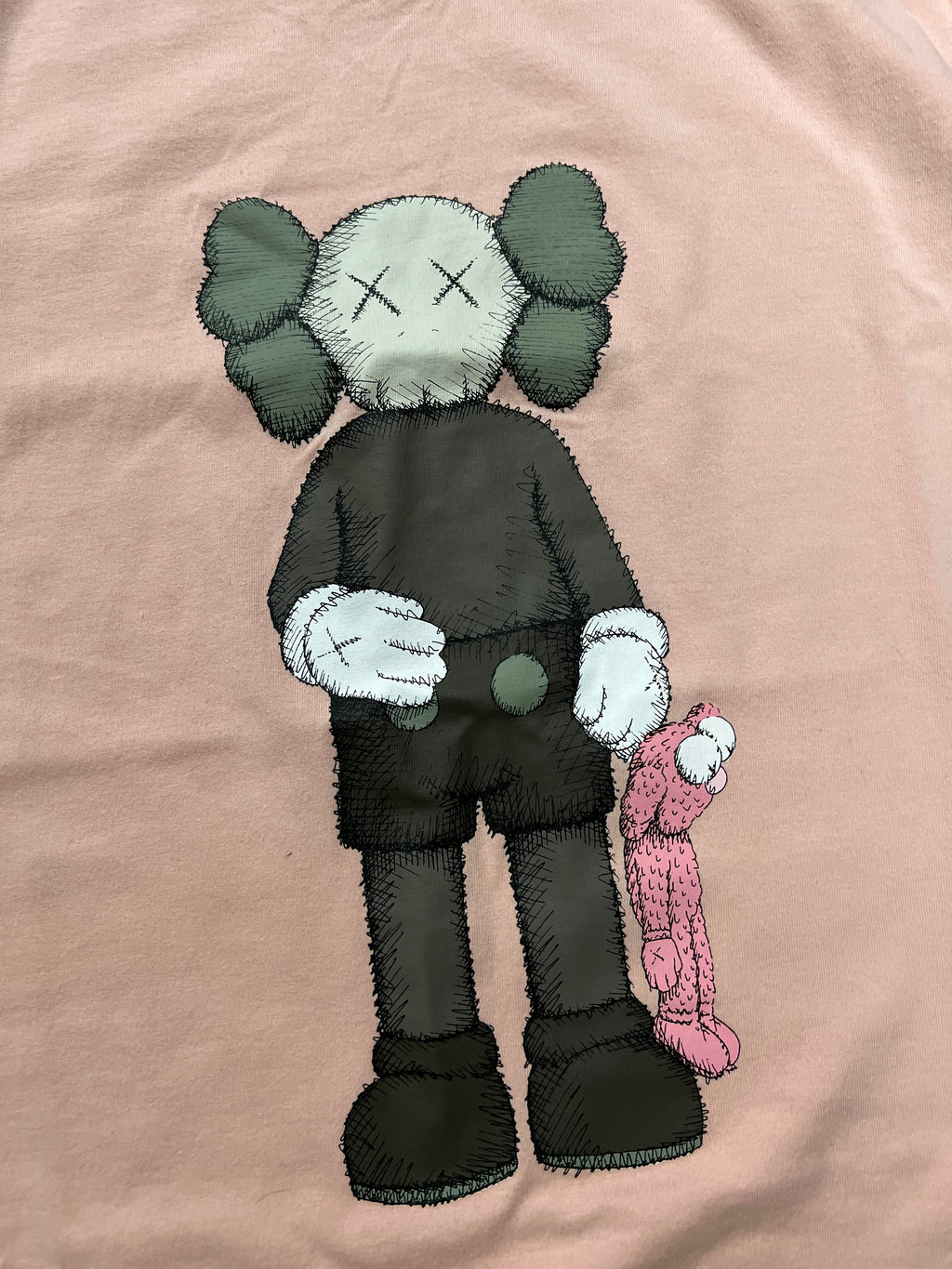 Uniqlo X Kaws Pink Tshirt (XL)