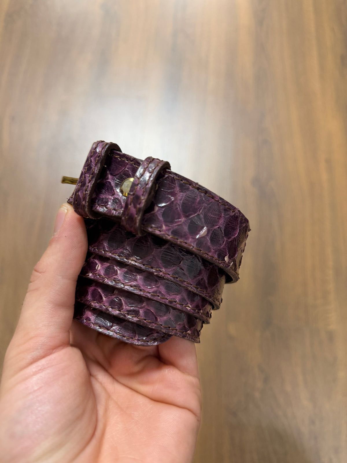 Purple Snake Skin Belt (34/38)