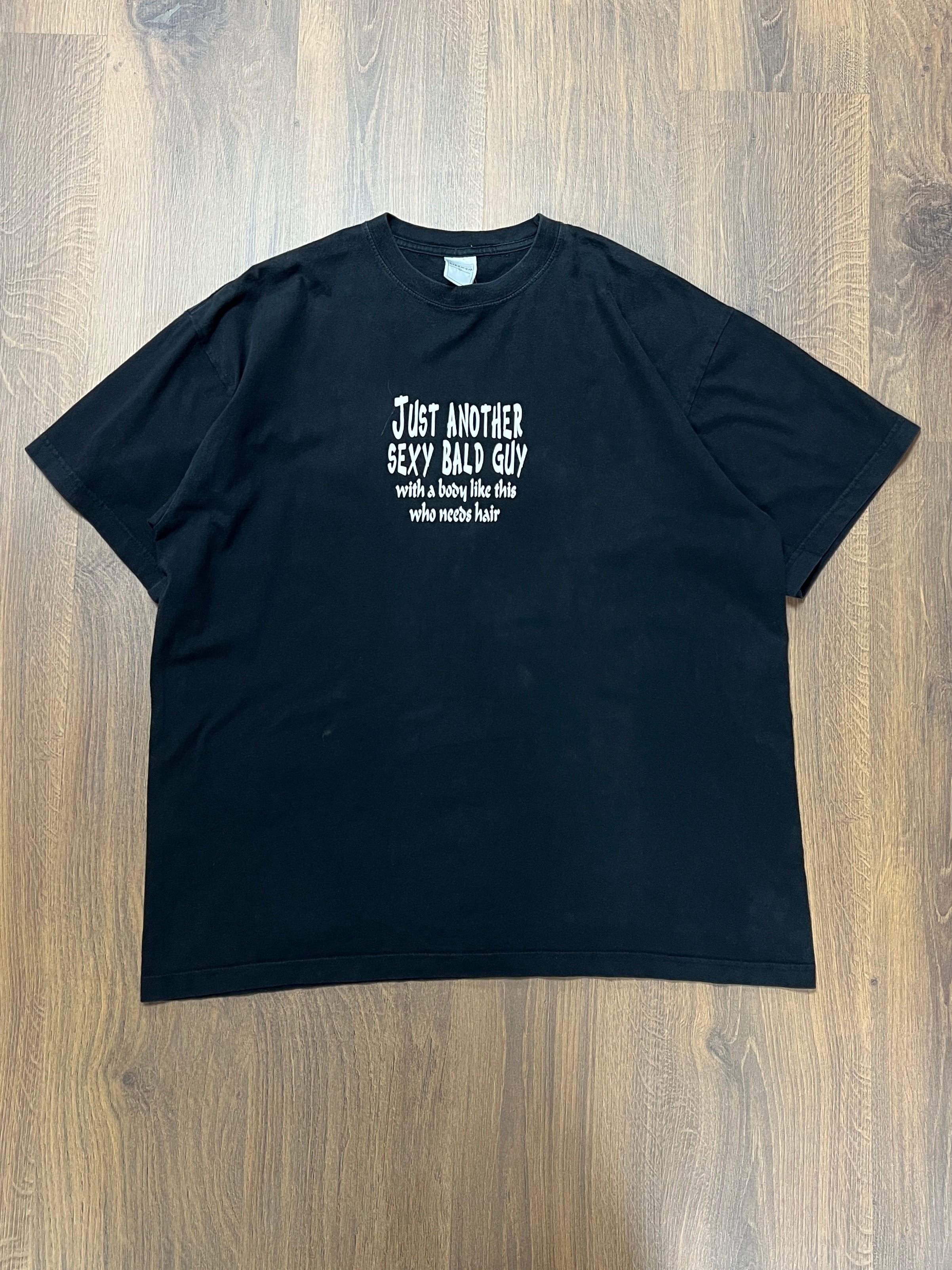 Sexy Bald Guy Funny Tshirt(XL)