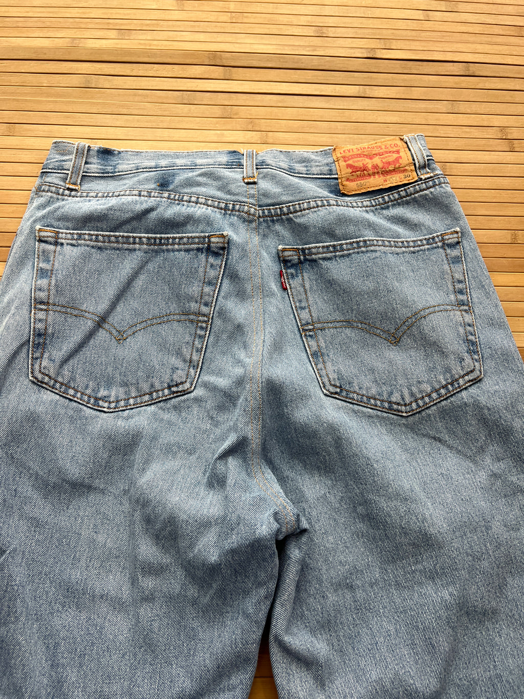 Levis 550 Baby Blue Jeans (30x30)