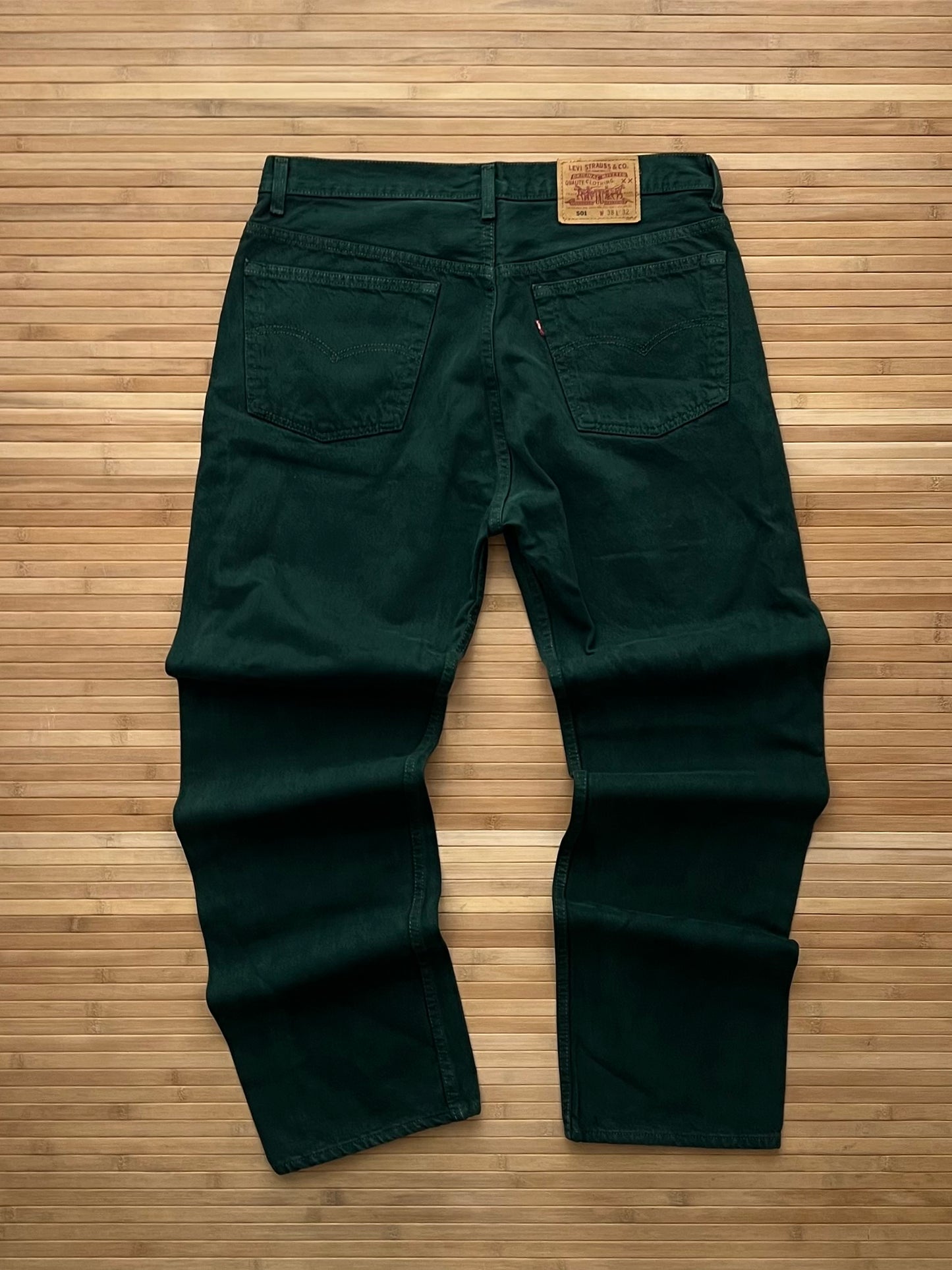 501 Levis Green jeans (34x32)