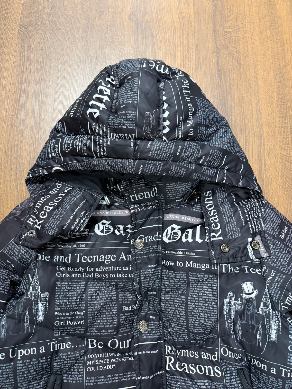 John Galliano Magazin Puffer (Xs)