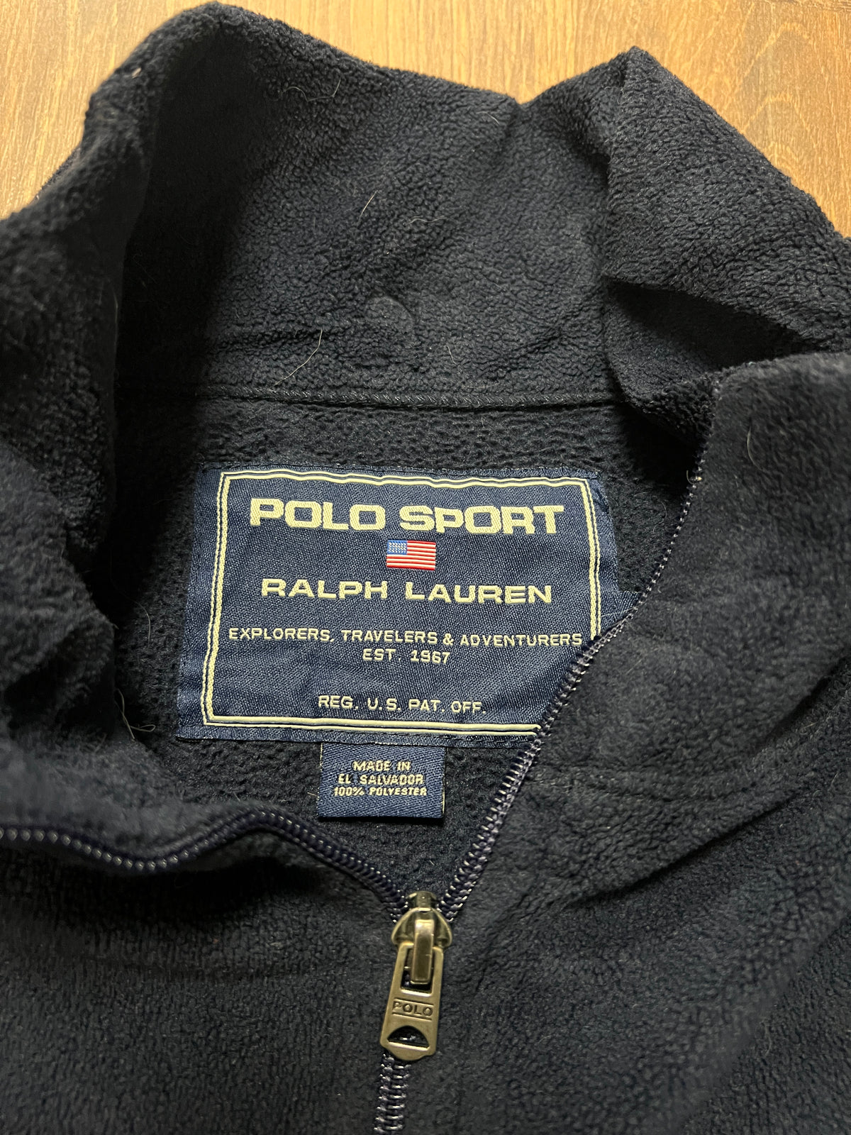 Polo navy Anorak Fleece(L)