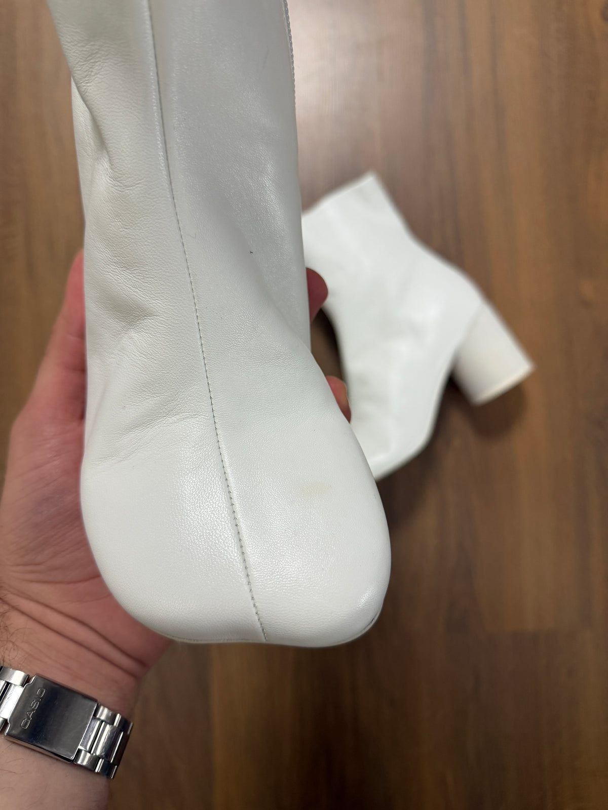 Maison Margiela MM6 Anatomic Leather Boots (39)